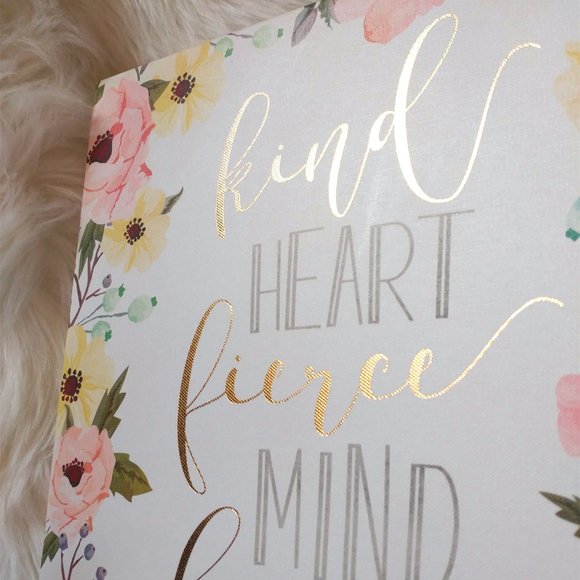 Kind Heart Fierce Mind Brave Spirit Canvas - Picture 3 of 4